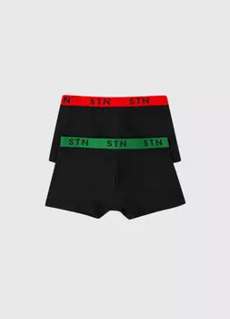 Трусы-транки, 2 шт., Красный