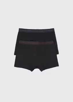 Трусы-транки, 2 шт., Черный