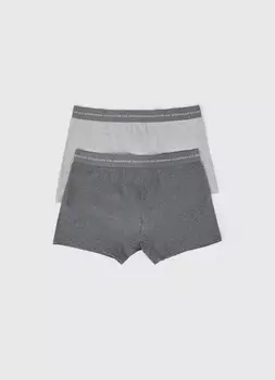 Трусы-транки, 2 шт., Серый