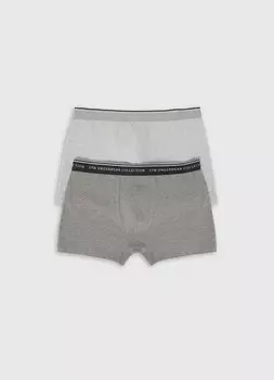 Трусы-транки, 2 шт., Серый