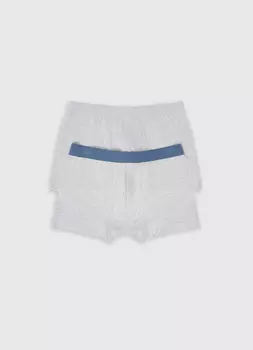 Трусы-транки, 2 шт., Серый