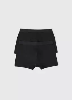 Трусы-транки, 2 штуки, Черный