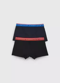 Трусы-транки с низкой посадкой, 2 шт., Синий