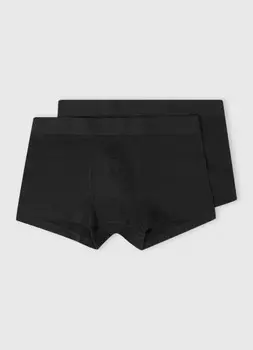 Трусы-транки с низкой посадкой, 2 шт., Черный