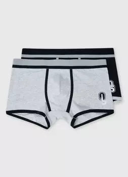 Трусы-транки с низкой посадкой, 2 шт., Серый