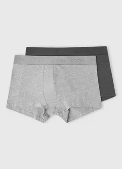 Трусы-транки с низкой посадкой, 2 шт., Серый
