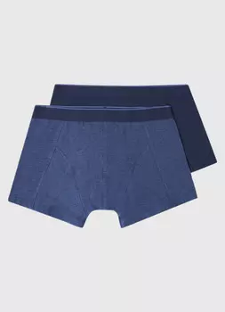 Трусы-транки, 2 шт., Синий