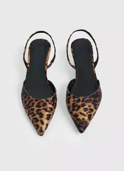 Туфли на низком каблуке, Бежевый