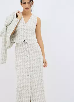 Твидовый жилет, Белый