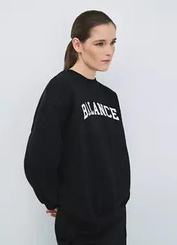 Удлинённая базовая толстовка, Черный