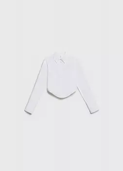 Укороченная блузка для девочек, Белый