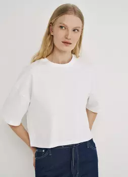 Укороченная футболка, Белый