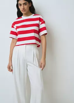 Укороченная футболка, Красный