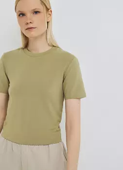 Укороченная футболка, Зеленый