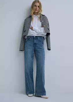 Укороченная хлопковая блузка, Белый