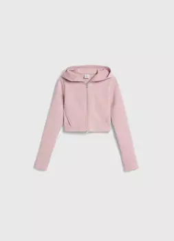 Укороченная толстовка для девочек, Розовый