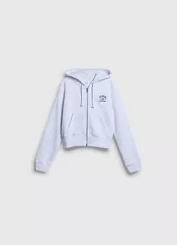 Укороченная толстовка для девочек, Серый