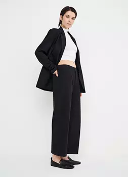 Укороченные прямые брюки «5 карманов», Черный