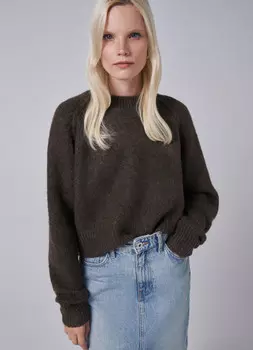 Укороченный джемпер, Зеленый