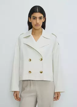 Укороченный плащ, Бежевый