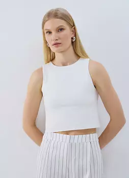 Укороченный топ, Белый