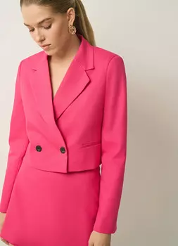 Укороченный жакет, Красный