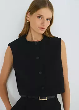 Укороченный жилет, Черный