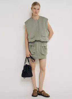 Укороченный жилет O'STIN х Экспедиция, Зеленый