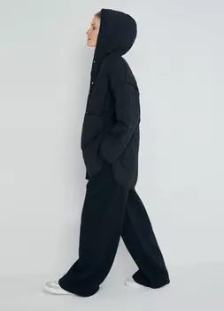 Ультралёгкая куртка с капюшоном, Черный