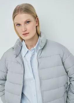 Ультралёгкая куртка с воротником-стойкой, Серый