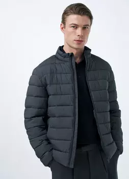 Ультралёгкая куртка с воротником-стойкой, Серый