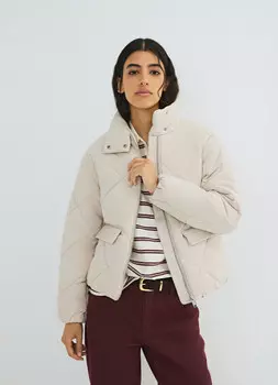 Утеплённая куртка, Бежевый