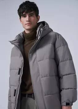 Утеплённая куртка , Бежевый