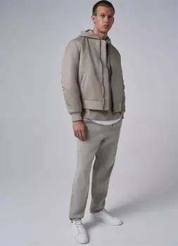 Утеплённая куртка-бомбер, Бежевый