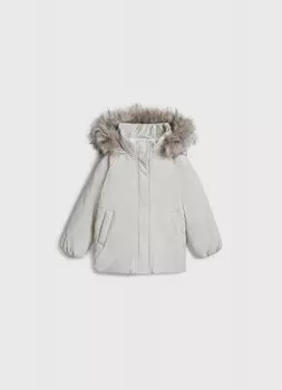 Утеплённая куртка для девочек, Бежевый