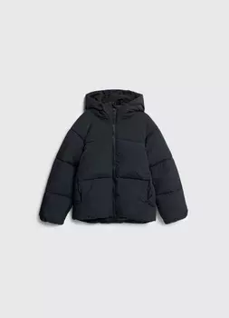 Утеплённая куртка для девочек, Черный