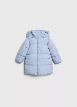 Утеплённая куртка для девочек, Голубой