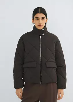 Утеплённая куртка, Коричневый