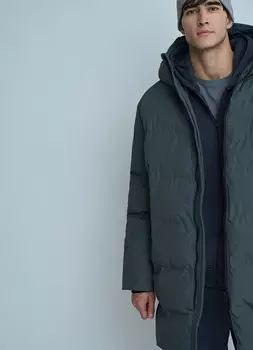 Утеплённая куртка с бесшовной технологией, Серый