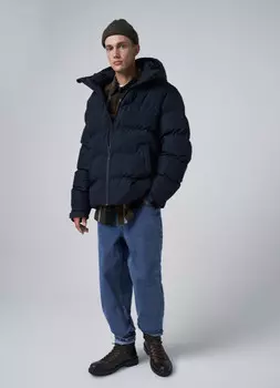 Утеплённая куртка с бесшовной технологией, Синий