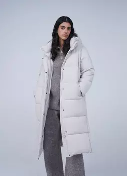 Утеплённая стёганая куртка, Бежевый