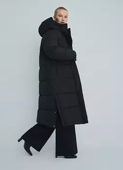 Утеплённая стёганая куртка, Черный