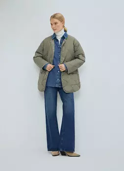 Утеплённая ультралёгкая стёганая куртка, Желтый