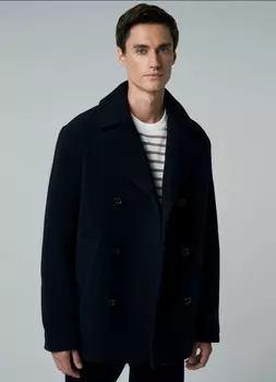 Утеплённое полупальто, Синий