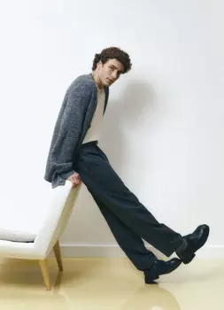 Утеплённые брюки с шерстью, Серый