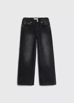 Утеплённые джинсы для девочек, Серый