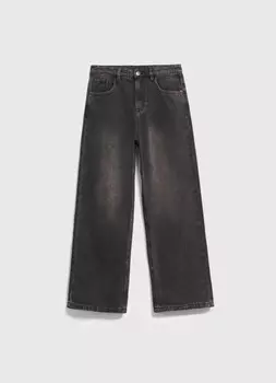 Утеплённые джинсы для мальчиков, Коричневый