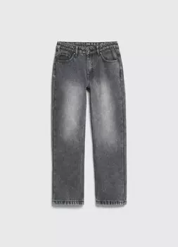 Утеплённые джинсы для мальчиков, Серый