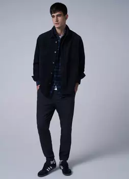 Утеплённые джоггеры, Серый