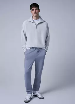 Утеплённые джоггеры, Серый